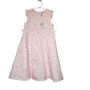 Gymboree NWT Girls Sleeveless Floral Dress XXLarge 7 yrs Pink Cottagecore Easter